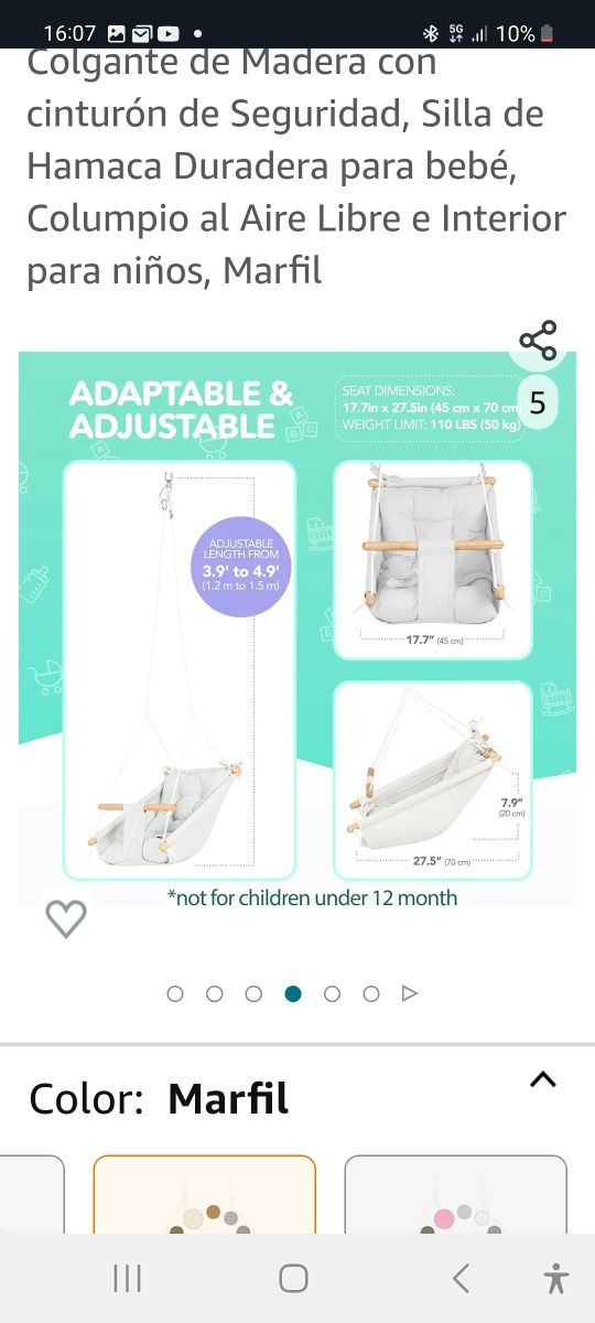 Columpio hamaca Cateam  nuevo