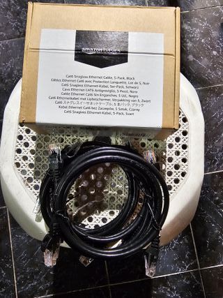 Cable de Ethernet Cat6 a prueba de enganches, 5 ud