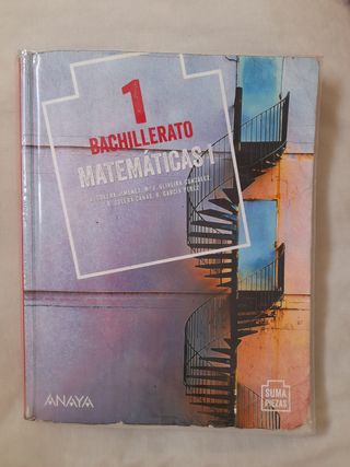 Libro Matemáticas 1 Bachillerato