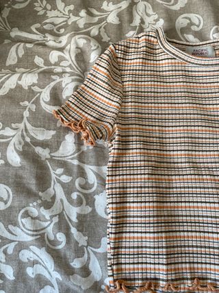 top/camiseta ajustada elastica