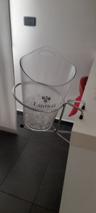 Porta secchio bottiglie inox