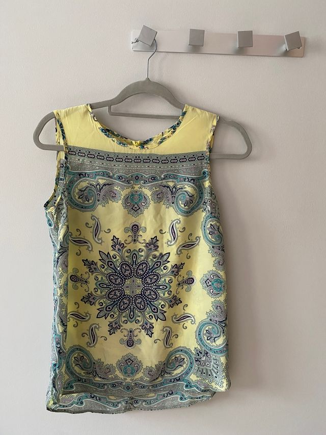 Blusa seda estampada