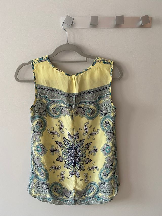 Blusa seda estampada