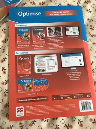 libro inglés optimise Student’s Book Pack B1