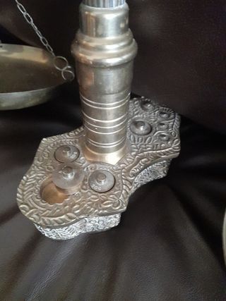 Bascula, la romana de farmacia antigua bronze 