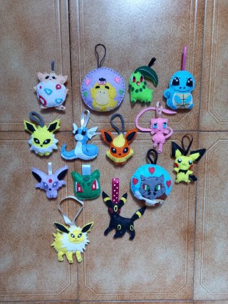 Pokémon en fieltro