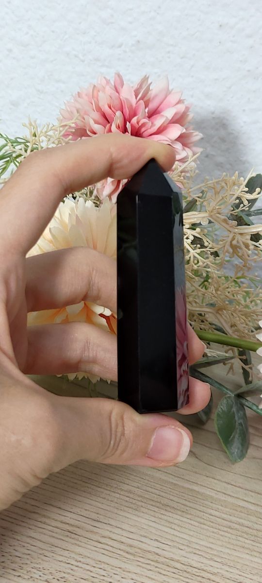 Minerales piedras naturales punta obsidiana