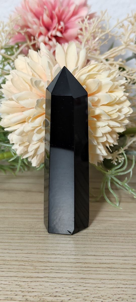 Minerales piedras naturales punta obsidiana