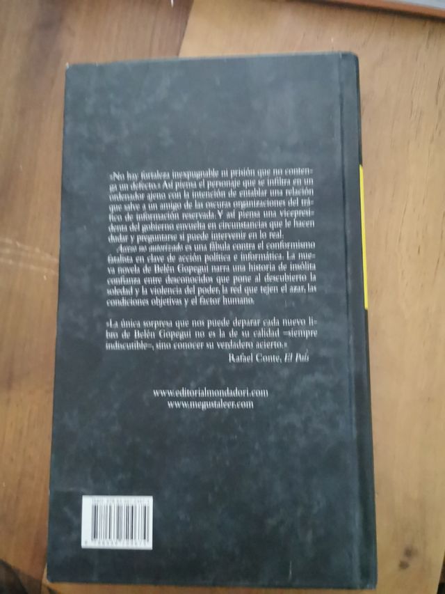 Belén Gopegui. Acceso no autorizado