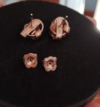 Tous pendientes Tous, plata vermeil y perla