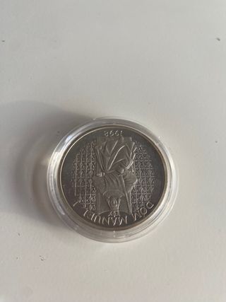 Moneda de plata 1000 escudos Portugal 1998 estuche