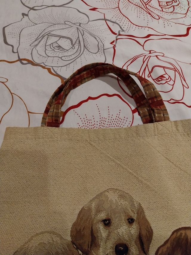 Bolsa tela perros