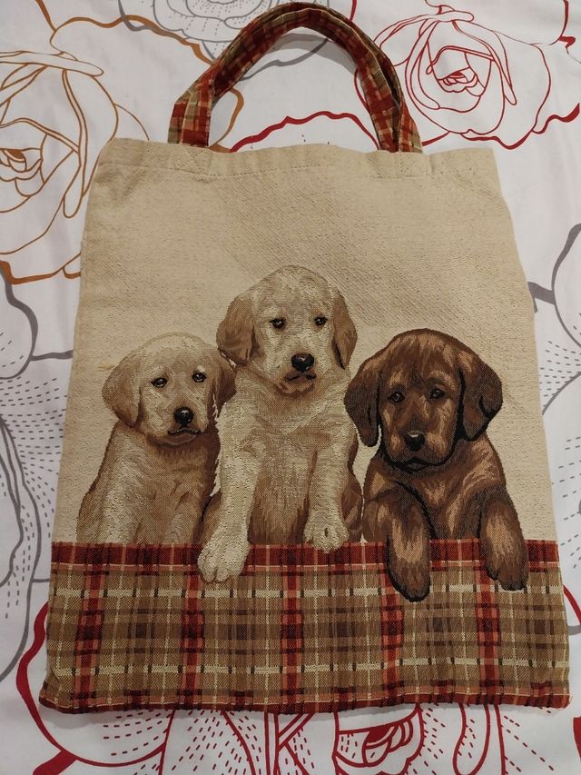 Bolsa tela perros