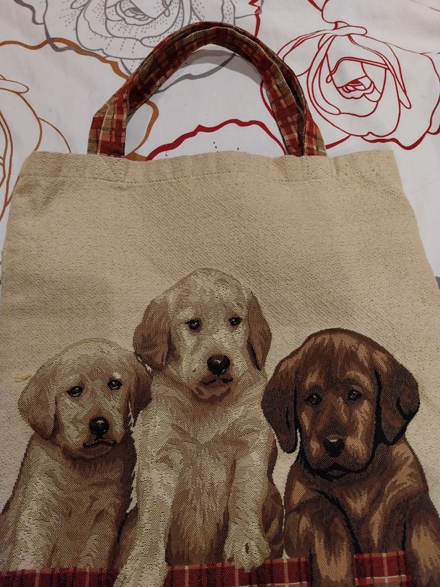 Bolsa tela perros