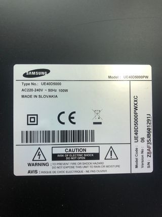 Módulo alimentación Samsung 40” led