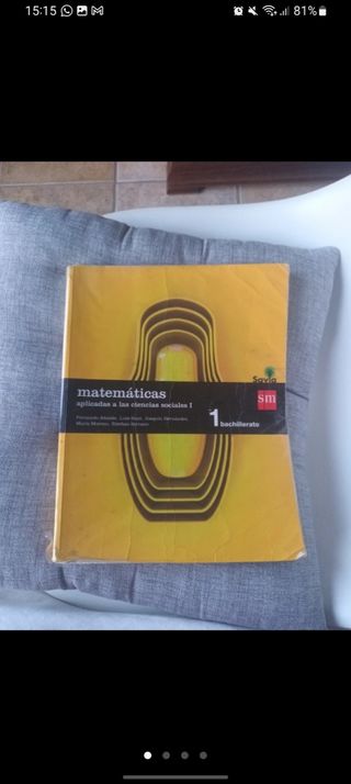 Libro Matemáticas 1° Bachillerato