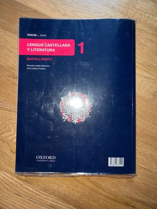 libro lengua castellana y literatura 1bach oxford