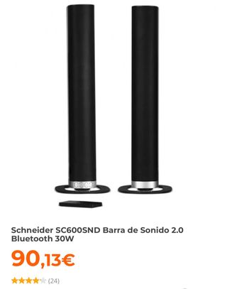 Barra-Torre de Sonido Schneider SC600SND