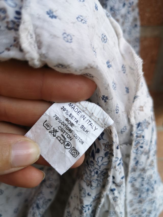 Vestito seta e cotone