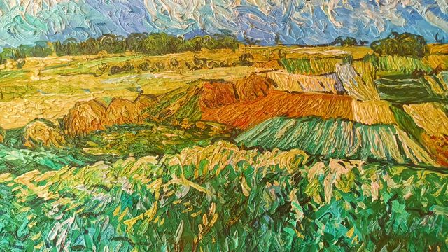 Cuadro Van Gogh, lienzo a mano