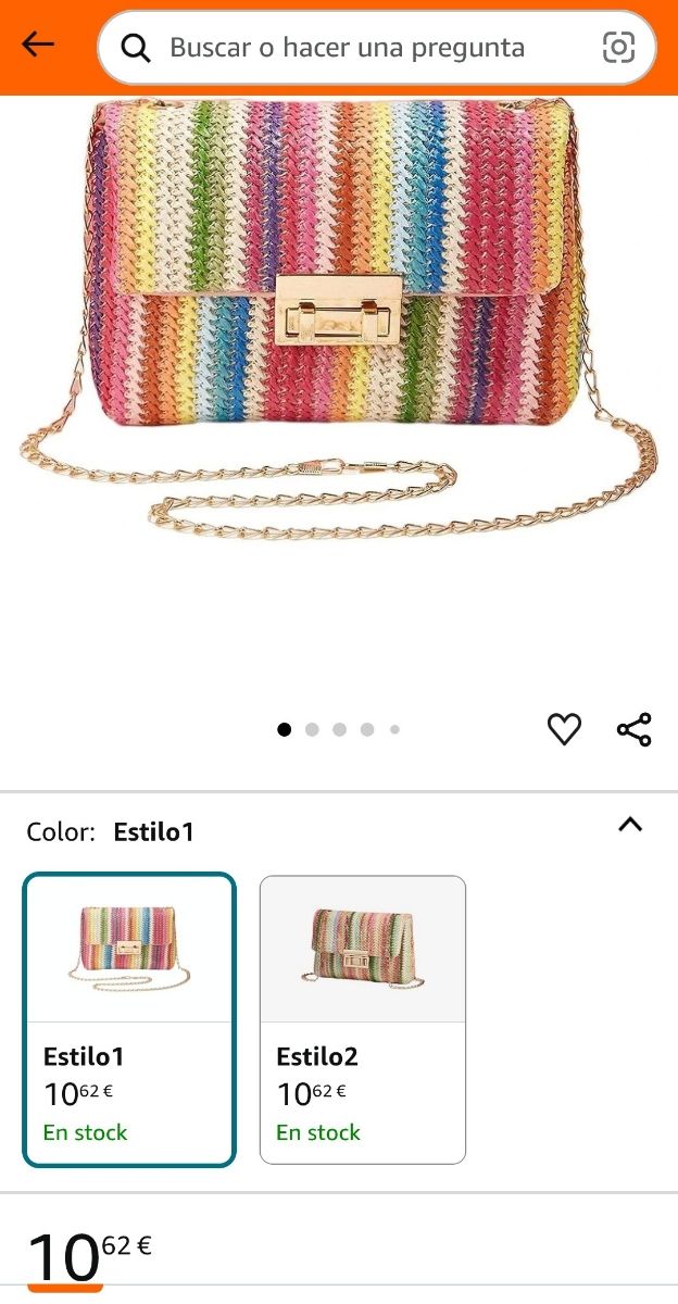 BOLSO DE FIESTA DE COLORES