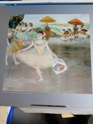 Riproduzione su lastra metallo. Degas