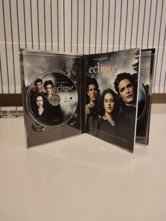 3 Pelis saga Crepúsculo + libro