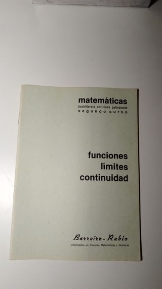 Cuadernillos de Matemáticas.Barreiro.