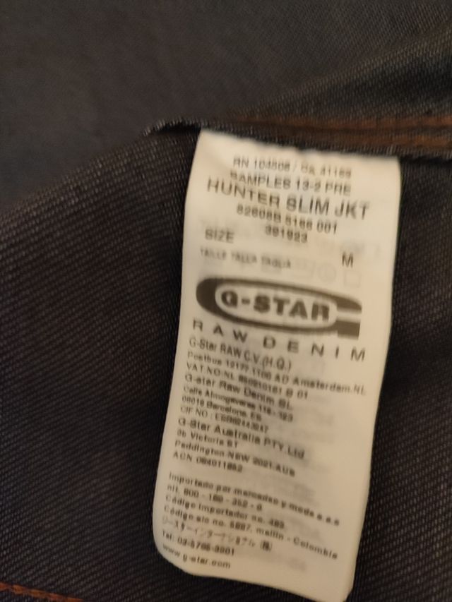 Chaqueta vaquera Gstar, nueva!