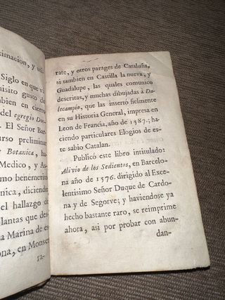 Libro antiguo 1792 - “Alivio de los sedientos” 