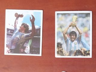 LOTE CROMOS MESSI  ARGENTINA Y MARADONA