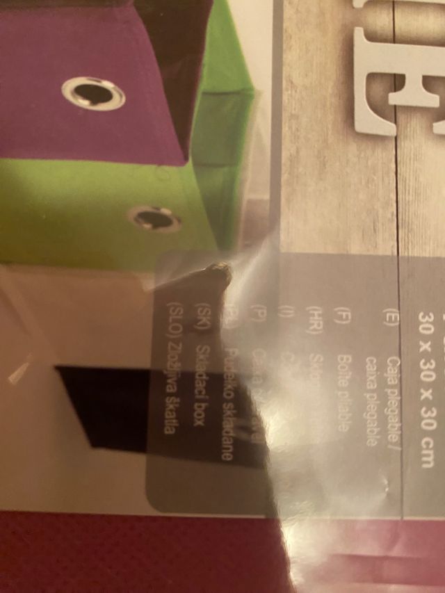 2 Cajas plegables almacenamiento