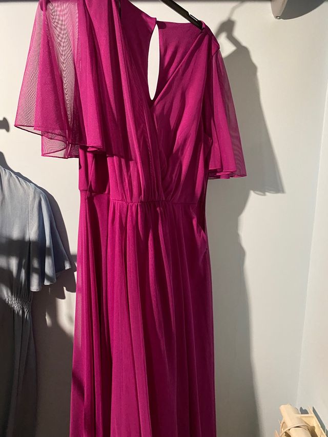 vestido fiesta color bungavilla