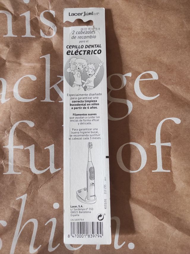 Recambios cepillo dientes eléctrico