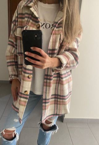 Camisa cuadros oversize