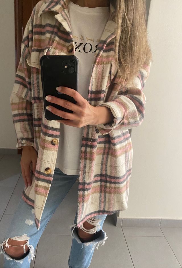 Camisa cuadros oversize