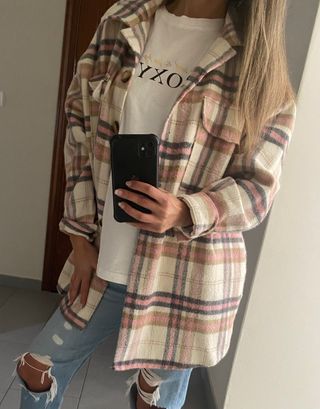 Camisa cuadros oversize