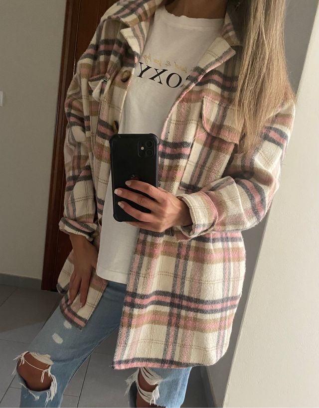 Camisa cuadros oversize