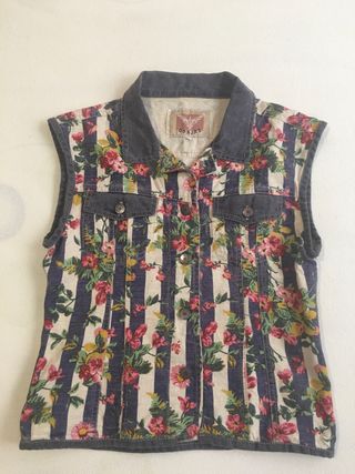 Chaleco Estampado flores 