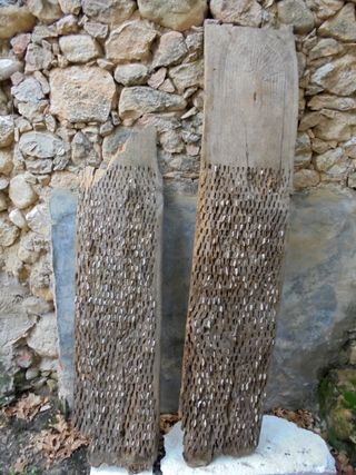 4 TABLAS DE ANTIGUO TRILLO CASTELLANO