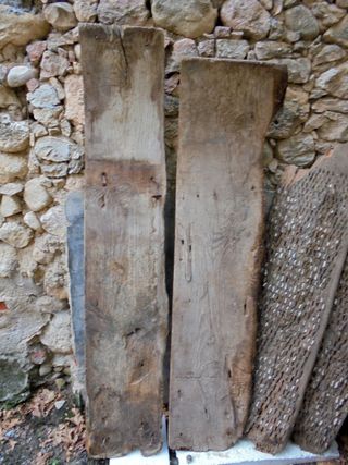 4 TABLAS DE ANTIGUO TRILLO CASTELLANO