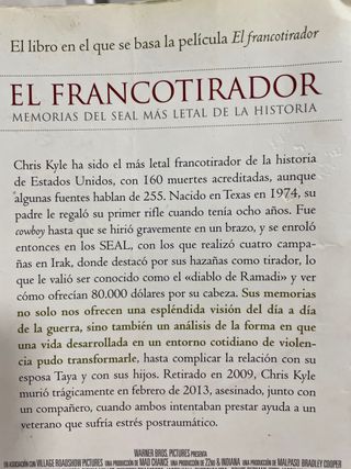 Libro EL FRANCOTIRADOR