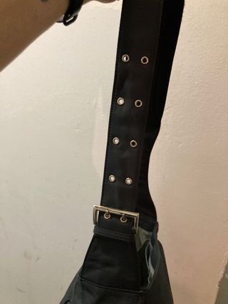 Bolso grande azul para colgar carrito bebé