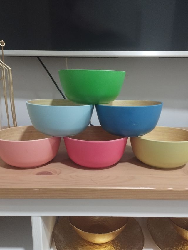 6 cuencos soperos de colores