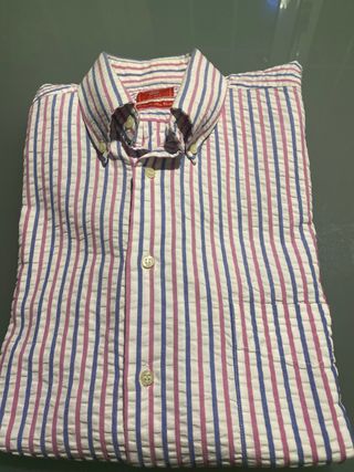 Camisa caballero manga larga y bolsillo