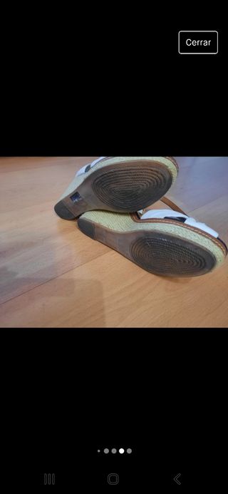 Cuñas blancas tommy hilfiger t.40