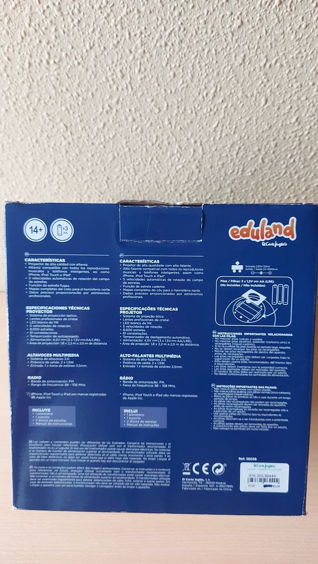 Planetario con altavoz multimedia/radio