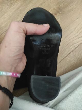 Botas altas talla35 Gloria Ortiz negras terciopelo