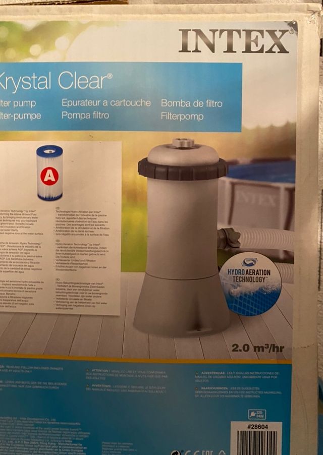 Depuradora con cartucho Intex