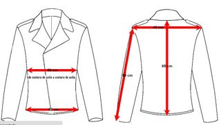 Chaqueta de piel negra para mujer October.  T 46.